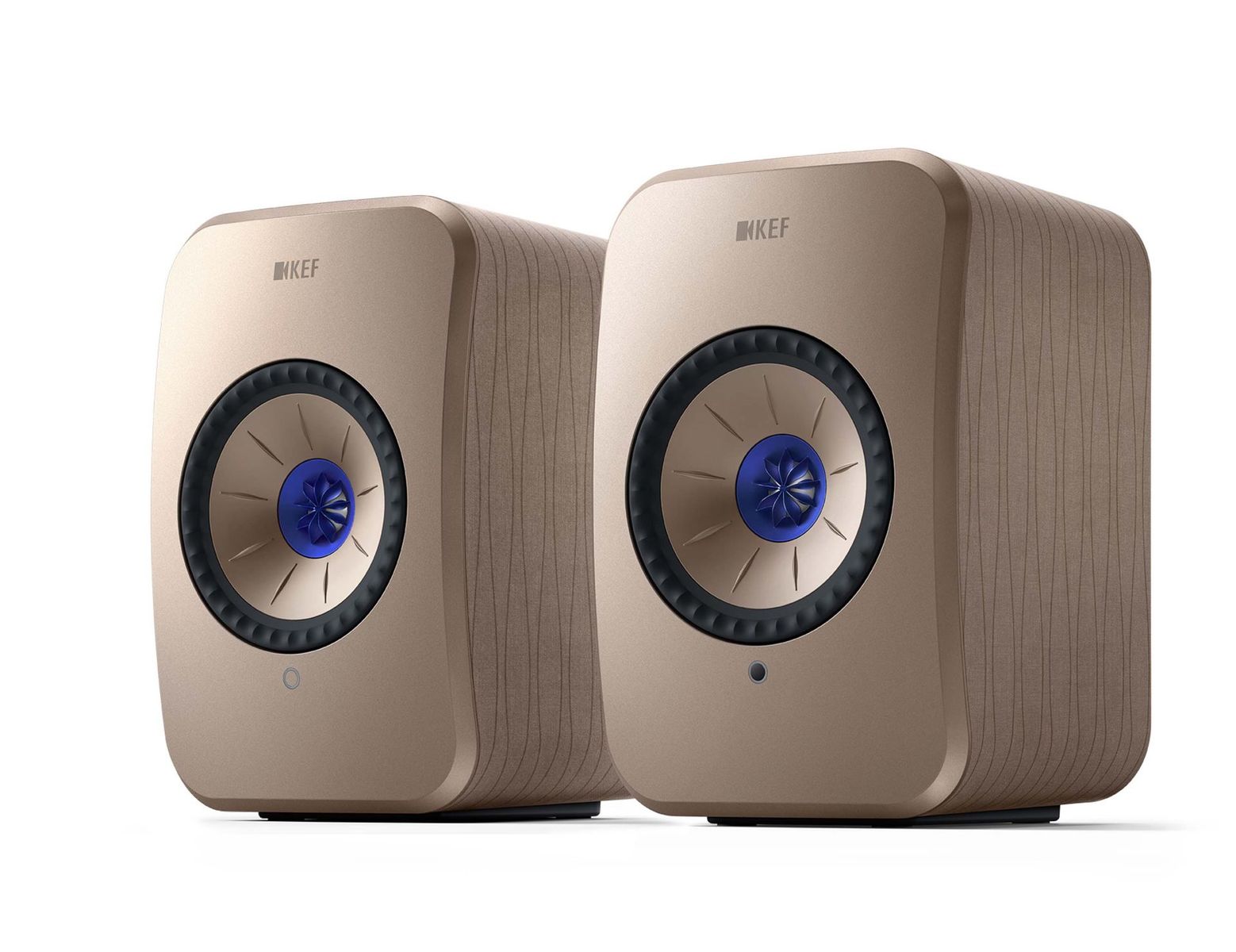 Kef LSX II set in beige