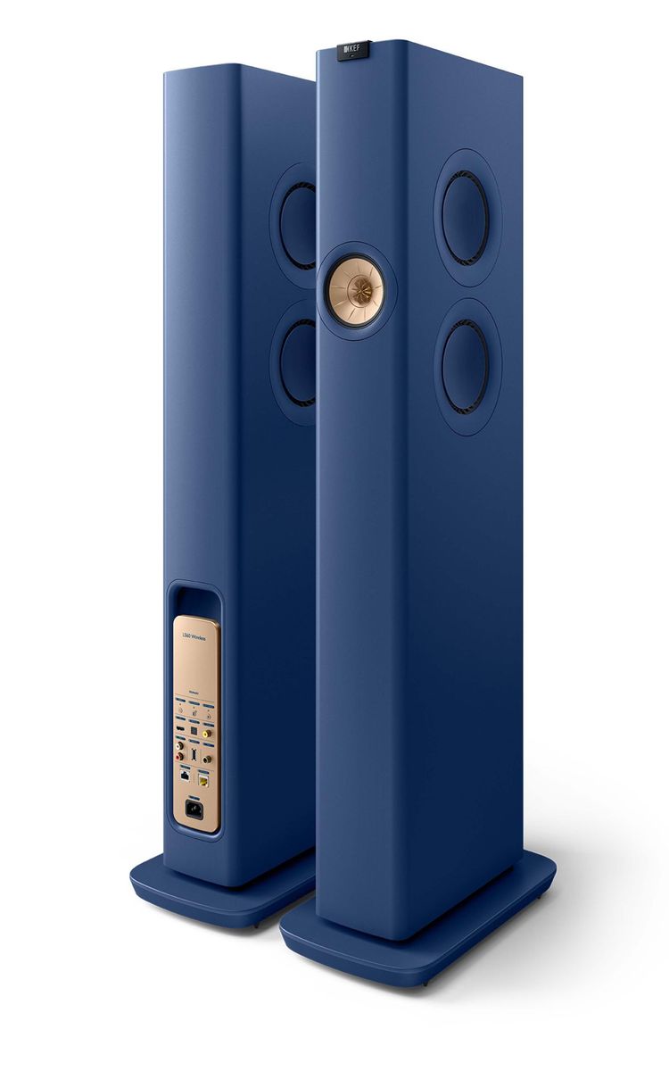 Kef LS60 Wireless set blauw