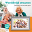 Pora & Co Digitale fotolijst 10 inch met WiFi en Frameo App wit met zilver