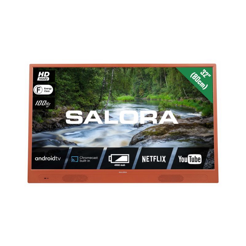 Salora LANGATON32SO draadloze televisie, Smart TV met oplaadbare accu