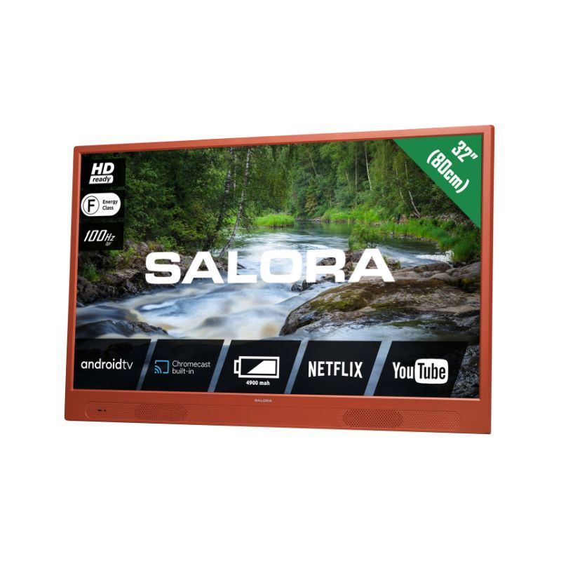 Salora LANGATON32SO draadloze televisie, Smart TV met oplaadbare accu