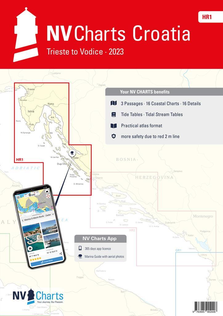 NV Atlas Kroatie HR1 Trieste to Vodice
