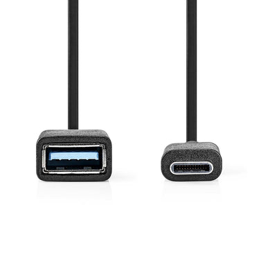 Nedis USB verloop kabel van USB-C Male naar USB-A Female