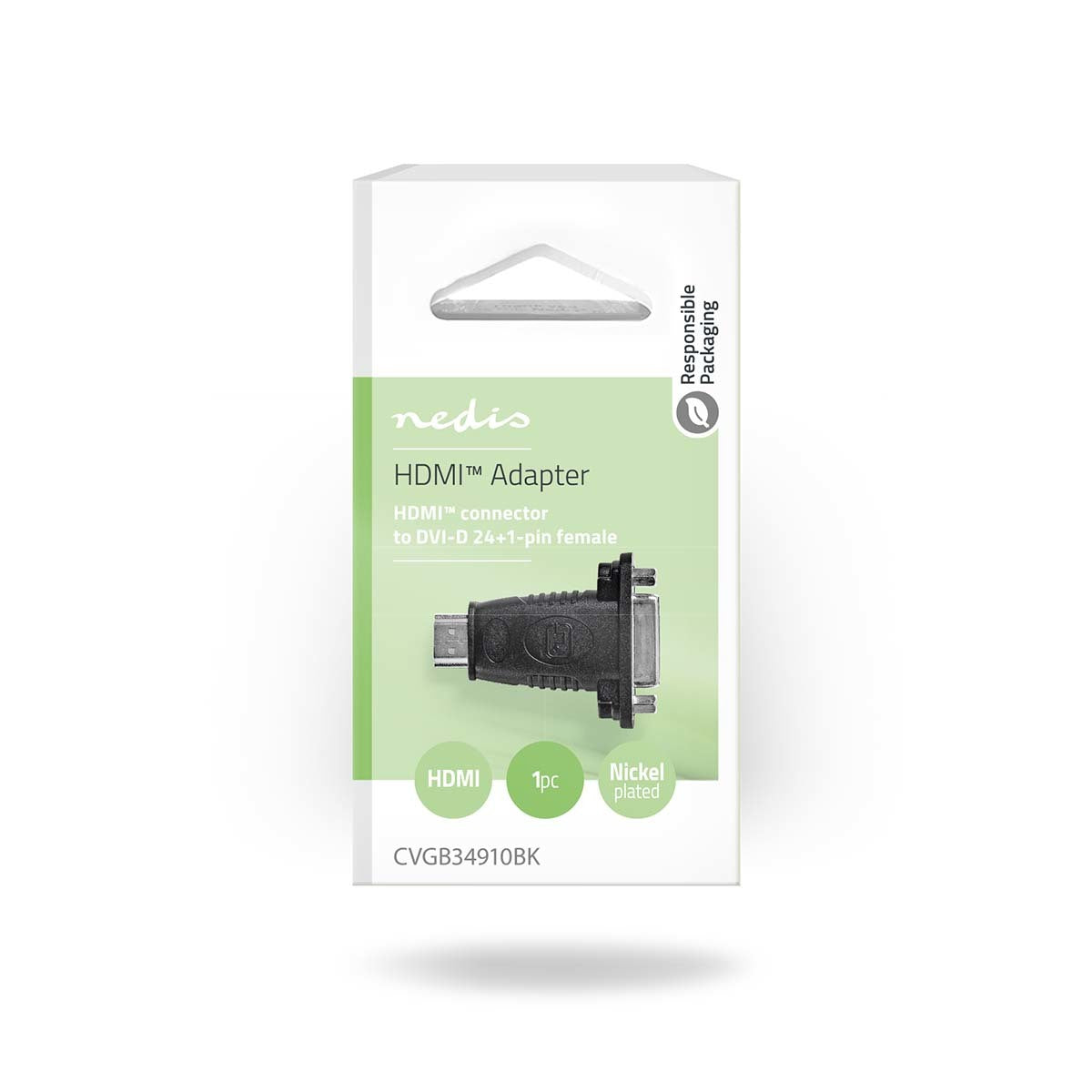 Nedis DVI adapter verloopplug DVI-D 24+1-Pins Male naar VGA Female 15 pins