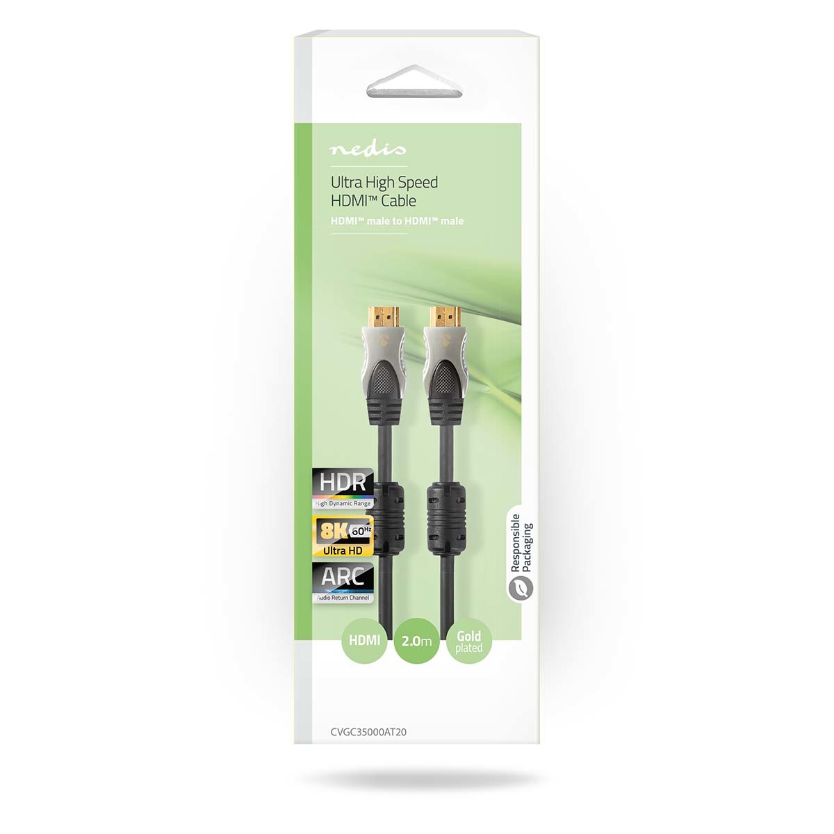 Nedis HDMI kabel Ultra High Speed met vergulde connectoren,voor 4K en 8K Ultra HD