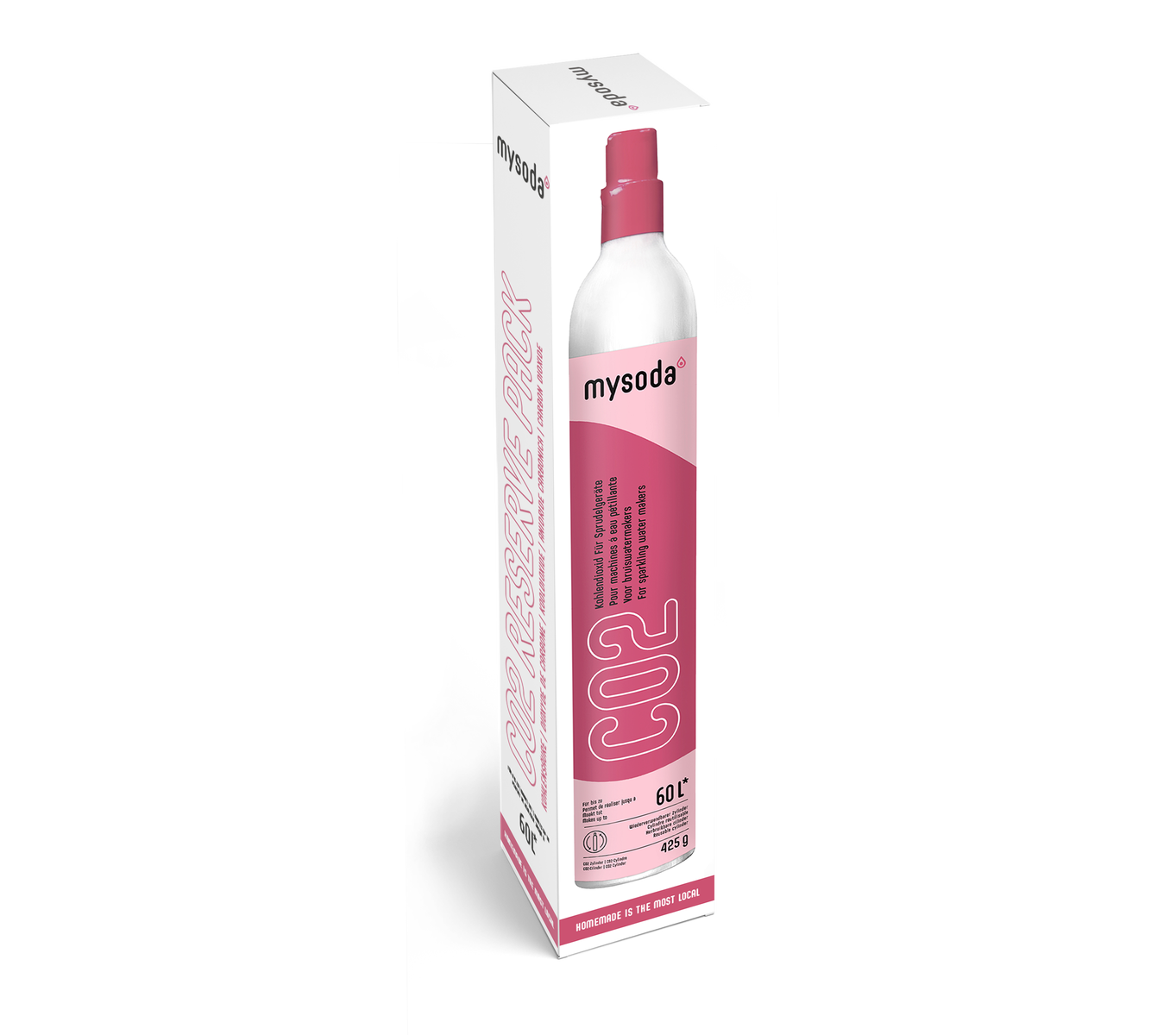 MySoda GP500 Extra CO2 cilinder 425G/60Liter