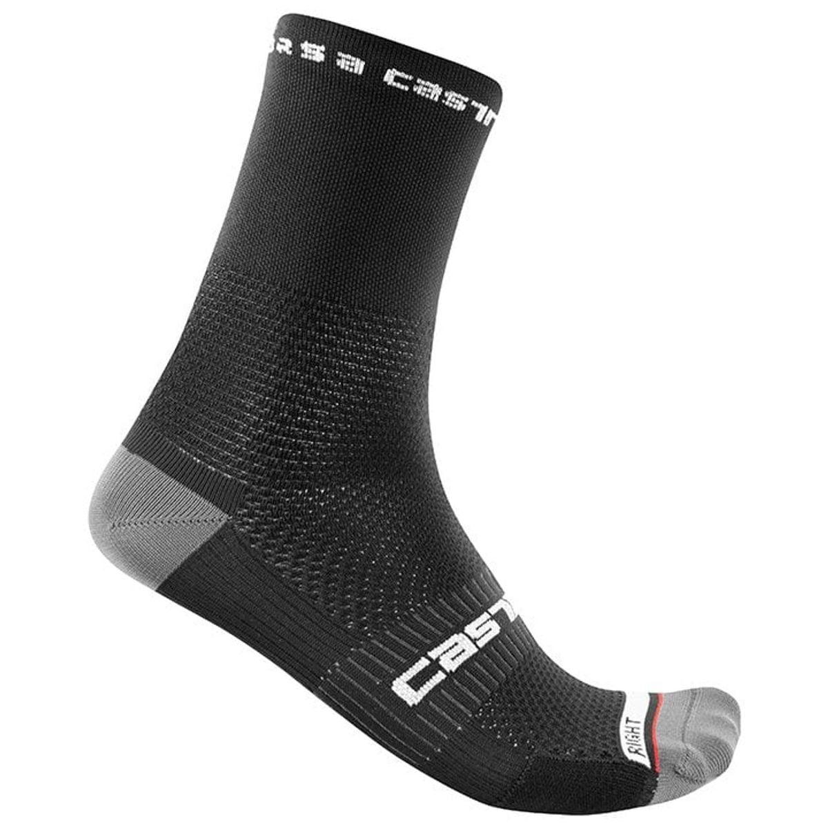 Castelli Rosso Corsa Pro 15 fietssokken zwart