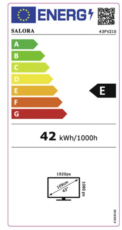 Salora 43FV210 met Vidaa Smart televisie