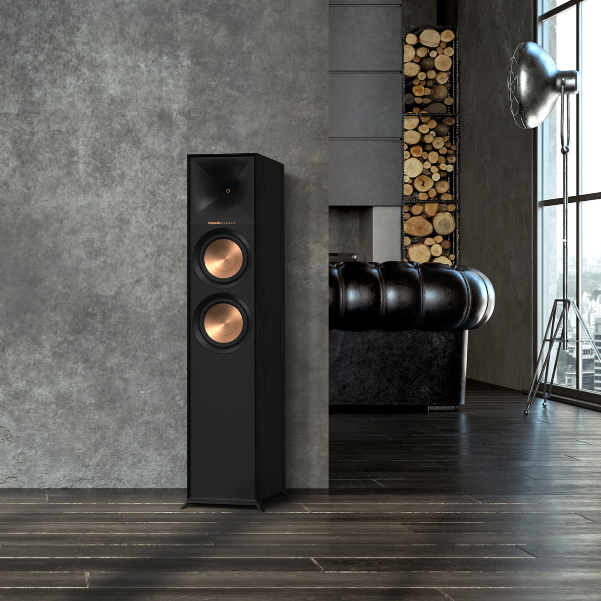 Klipsch R-605FA zwart