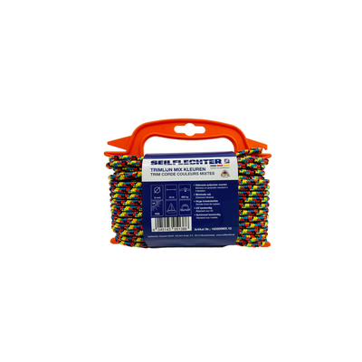 Seilflechter Trimlijn 6 mm Ø op haspel 10 meter multicolor