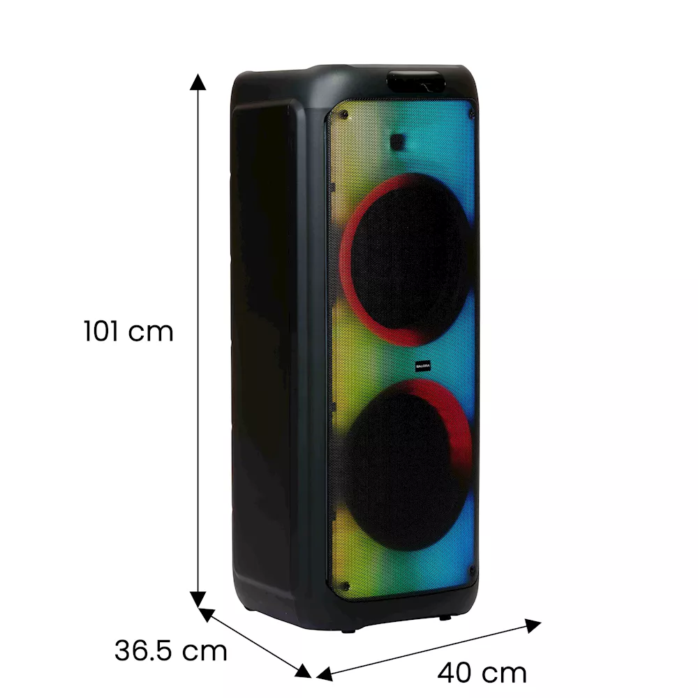 Salora Partyspeaker XXL1 met microfoon en Karaoke functie