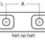 Harken 3275 Geleide oog 10mm lijn dubbel size 12