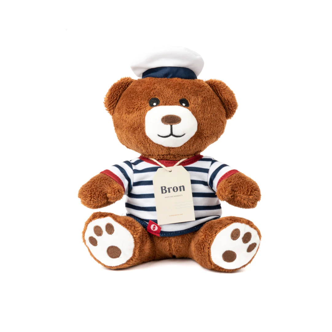 Bron Teddybeer met gestreept T-Shirt