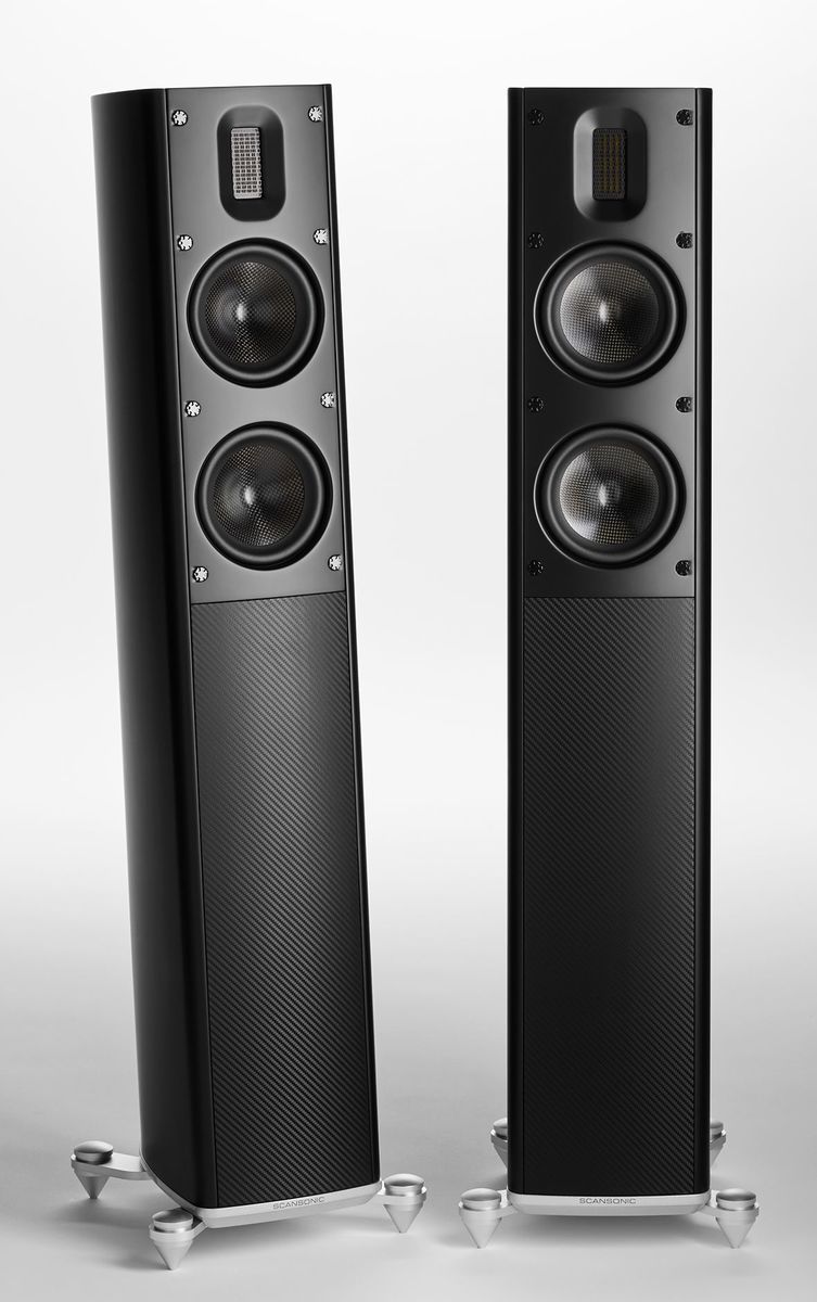 Scansonic MB2.5B zwart hoogwaardige zuilluidspreker