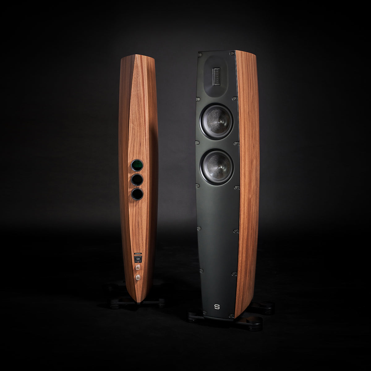 Scansonic Q3 walnoot High End 2.5 weg zuilluidspreker