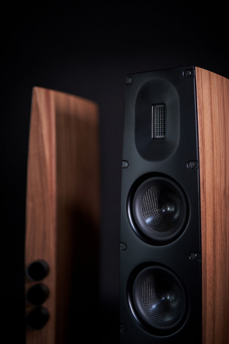 Scansonic Q3 walnoot High End 2.5 weg zuilluidspreker