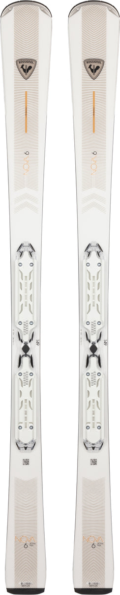 Rossignol Nova 6 piste ski's wit/goud dames