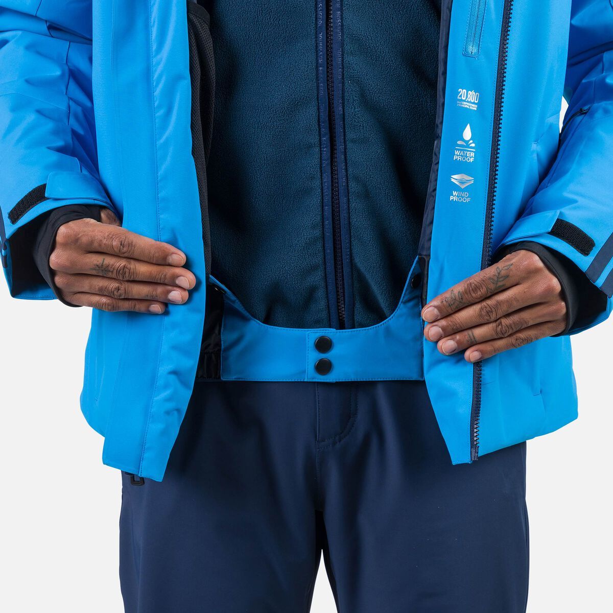 Rossignol Strawpile ski jas blauw heren