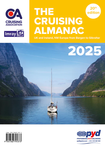 Imray The Cruising Almanac 2025 inclusief getijdentabellen en havens