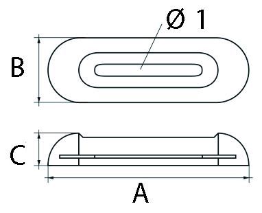 Talamex Magnesium anode 0.35 kg