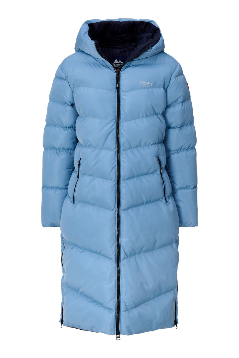 Nordberg Helena puffer winterjas dames licht blauw
