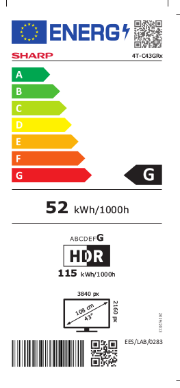 Sharp 43GR8265
