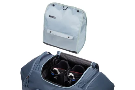 Thule RoundTrip Snow Duffel 80L ski- of snowboard duffeltas blauw/grijs