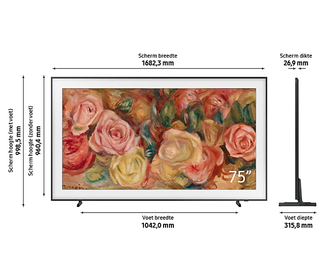 Samsung QE75LS03DAUXXN QLED Frame Smart Televisie