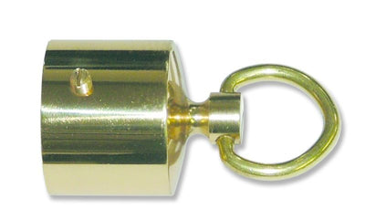 Seilflechter Touw Eindkap 30 mm met ring voor handrailing/trapleuning touw messing