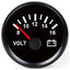 Hollex Voltmeter 12 Volt zwart
