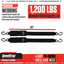 Speedstrap Tie-down band 50 mm x 1.2 m met S-haken (2 stuks)