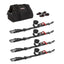 Speedstrap Heavy Duty Kit 38 mm x 3 m spanbandenset met haak en lus (4 stuks)