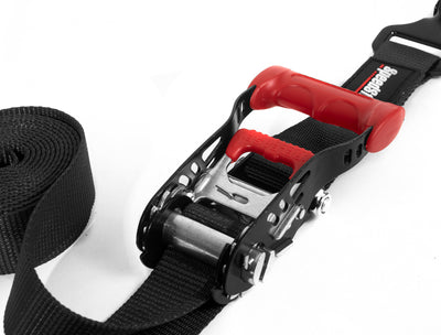Speedstrap Heavy Duty Kit 38 mm x 3 m spanbandenset met haak en lus (4 stuks)