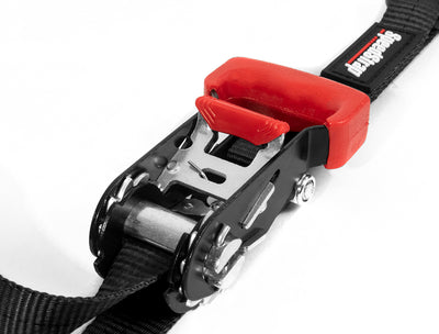 Speedstrap Heavy Duty Kit 25 mm x 4. m spanbandenset met haak en lus (4 stuks)