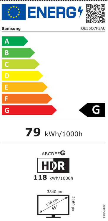 Samsung QE55Q7F3AUXXN