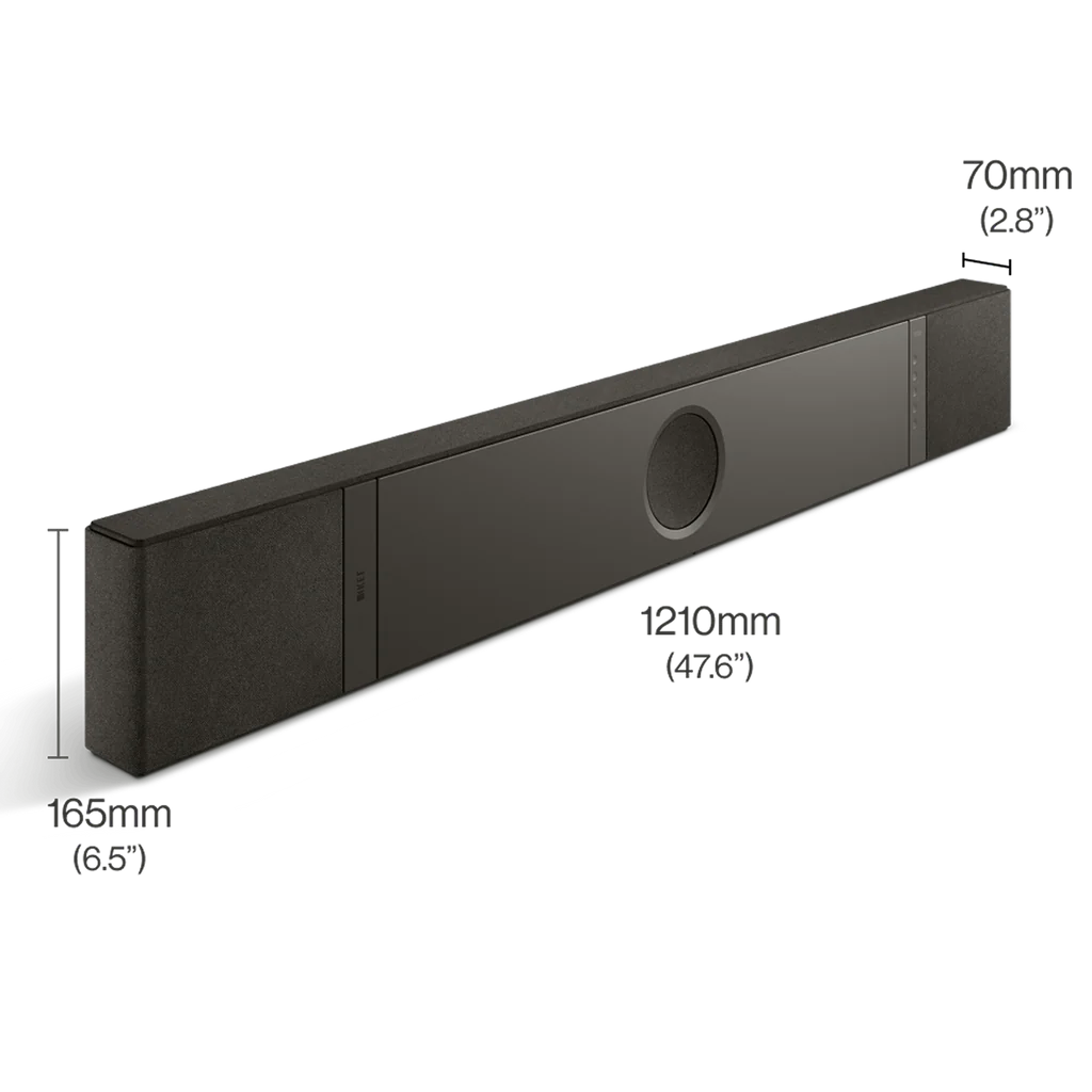 Kef XIO Soundbar zwart