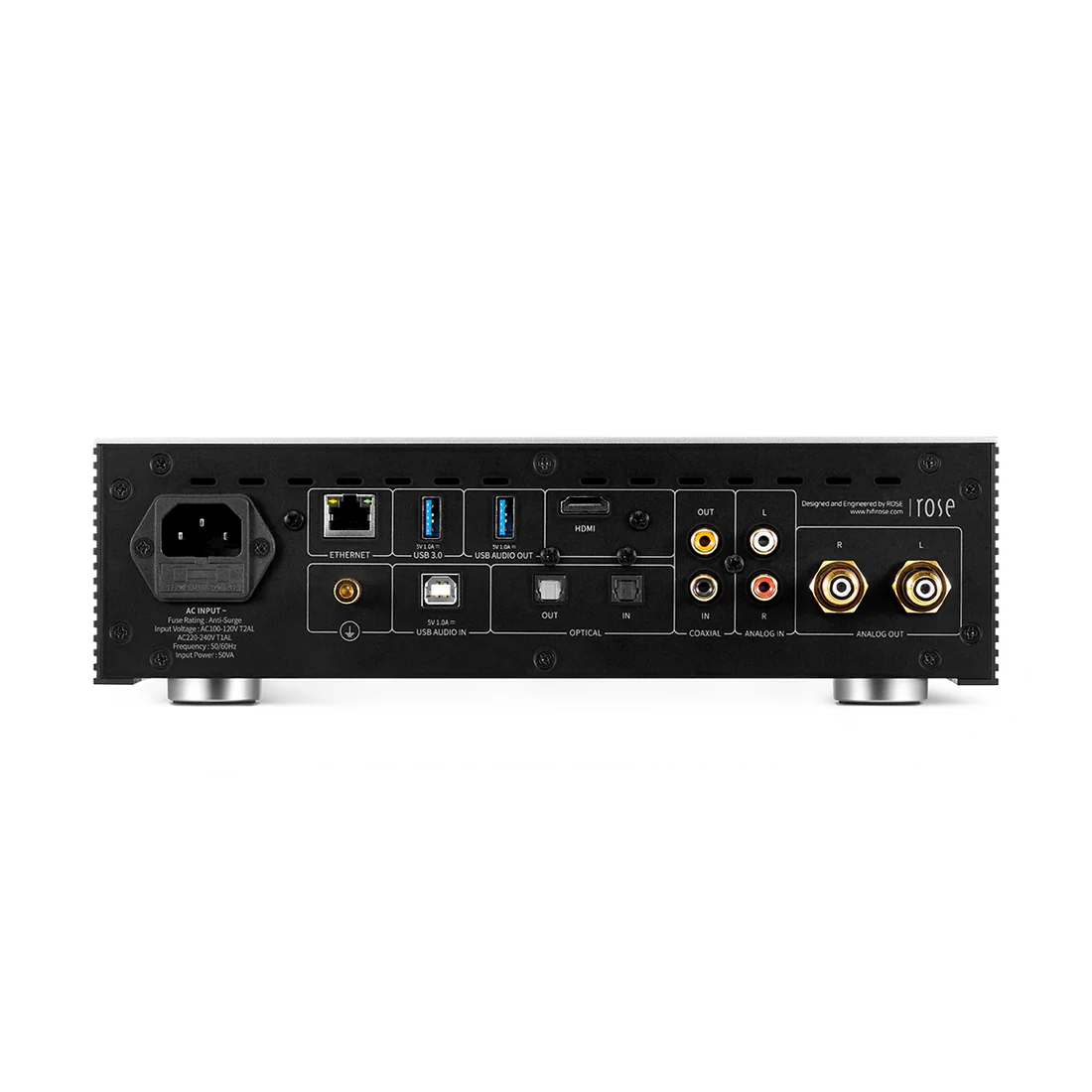 Hifi Rose RS250A zilver