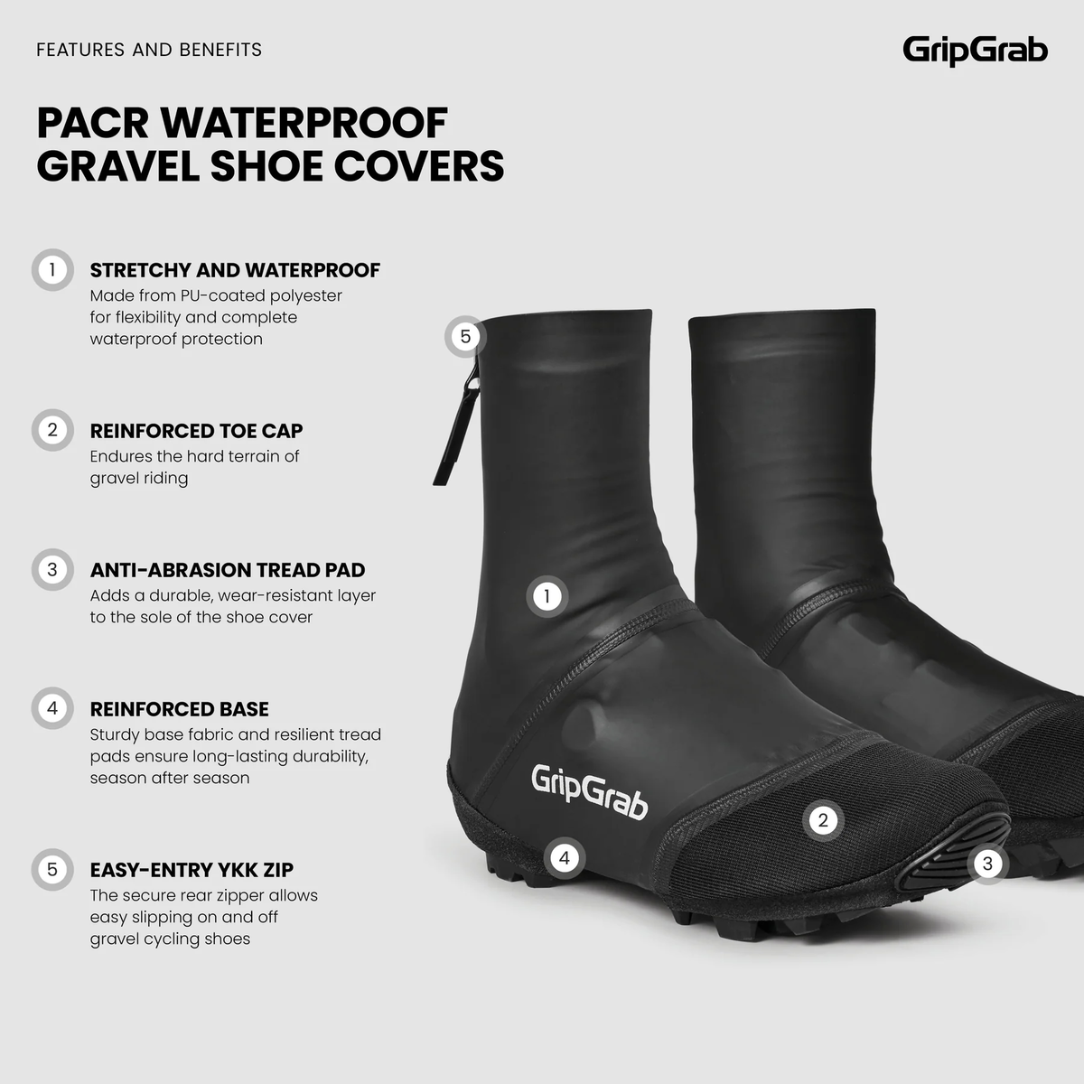 GripGrab PACR Waterproof Gravel 4