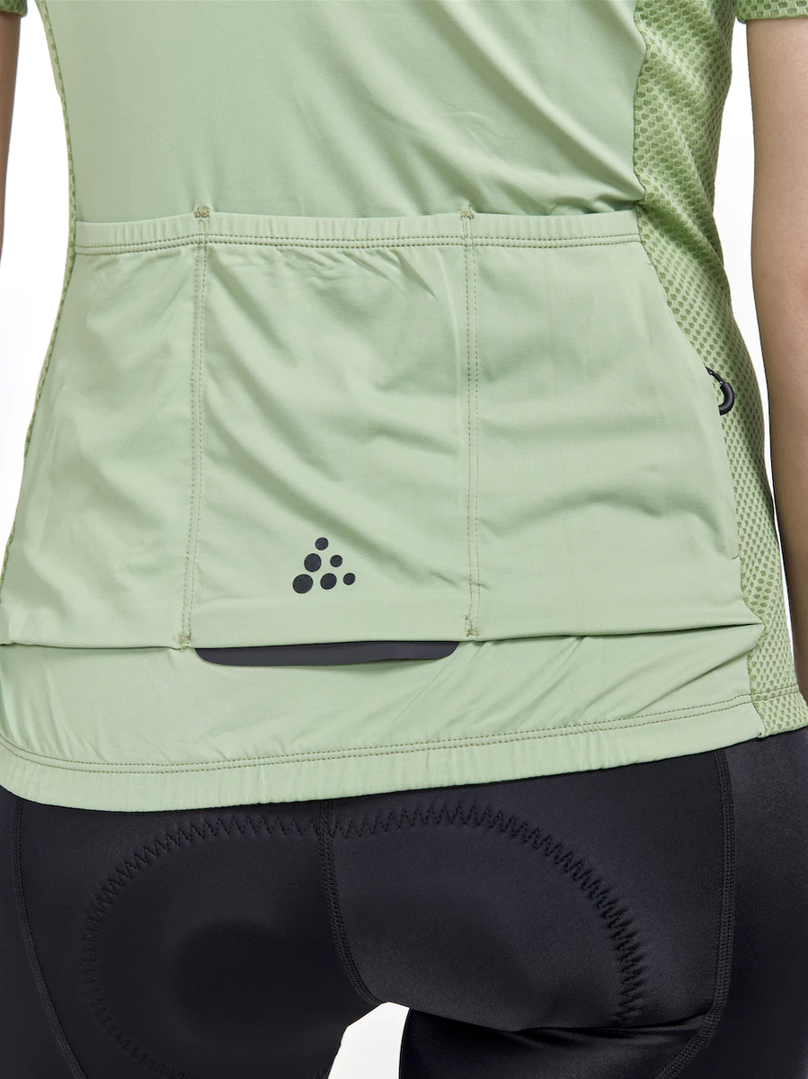 Craft ADV Endurance Jersey fietsshirt korte mouwen groen dames