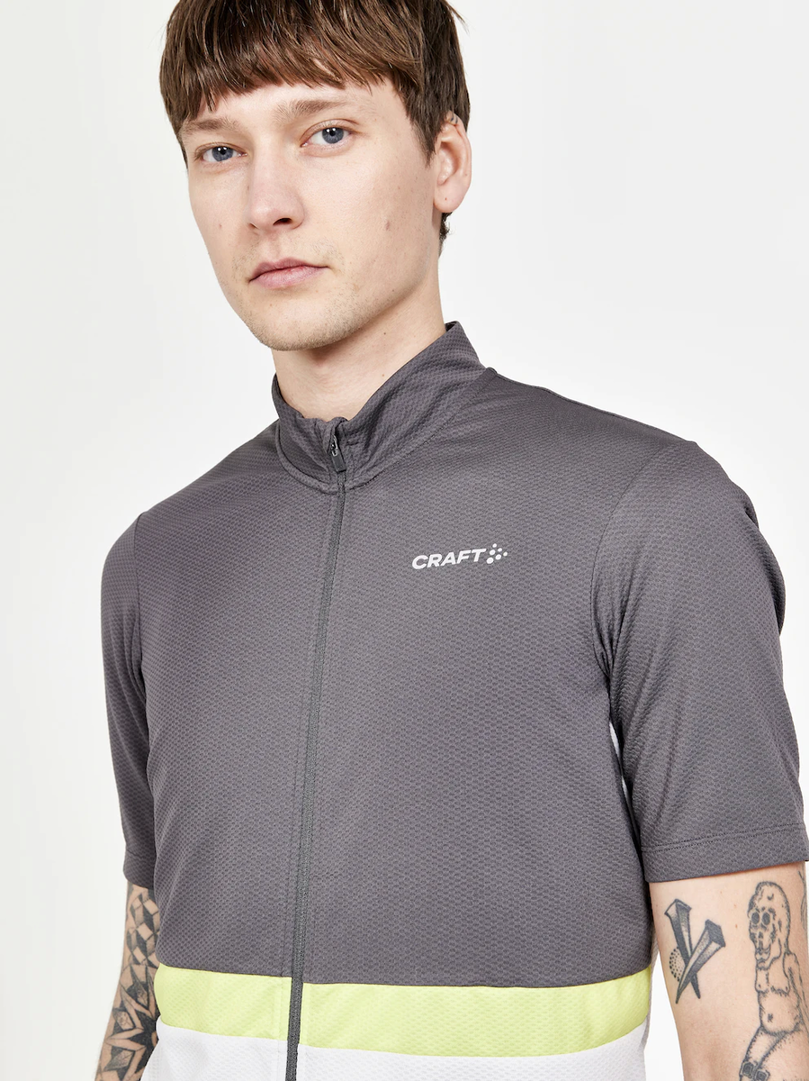 Craft Core Endur Jersey M fietsshirt korte mouwen grijs heren
