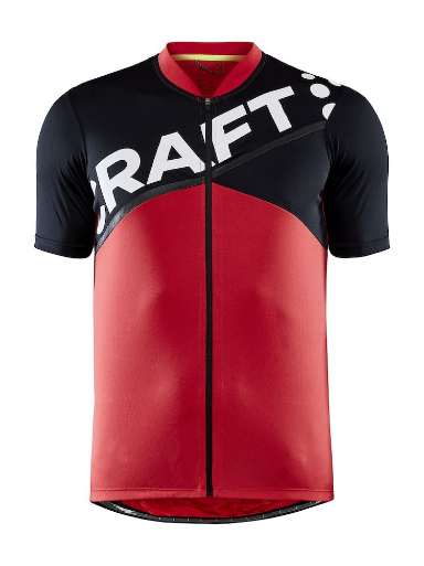 Craft Core Endurance Logo fietsshirt korte mouwen rood heren