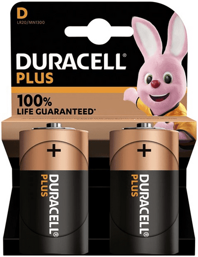 Duracell D-cell batterij Plus 2 stuks Alkaline batterij