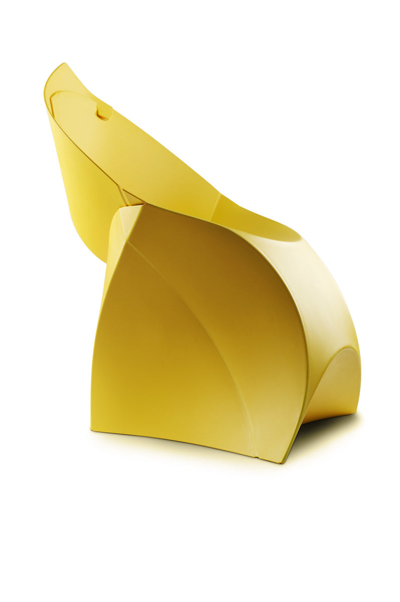 Flux Chair Junior opvouwbare design kinderstoel geel (4 stuks)
