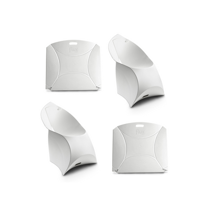 Flux Chair Junior opvouwbare design kinderstoel wit (4 stuks)