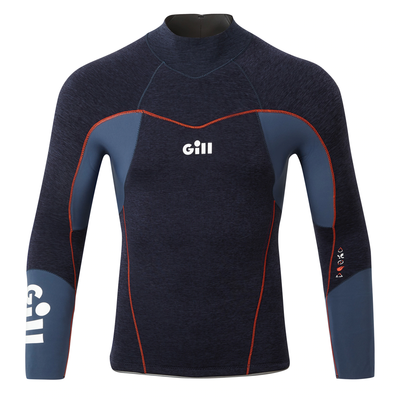 Gill Race FireCell Top 3.5 mm wetsuit top blauw kinder