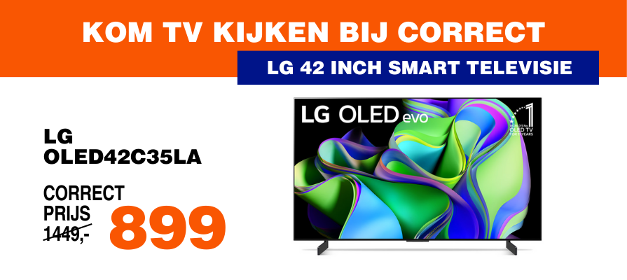 LG OLED42C35LA OLED 42 inch SMART televisie
