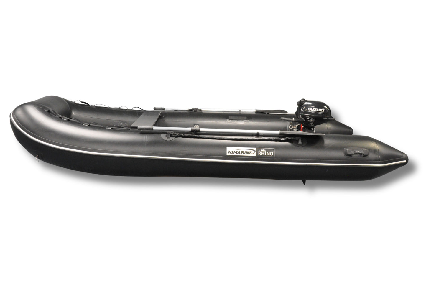 Nimarine MX 390 ALU Black Rhino Suzuki 2.5 pk rubberboot zwart