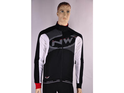 Northwave NRG logo winter jacket fietsjack zwart met wit heren