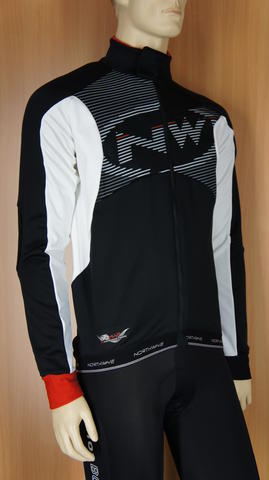Northwave NRG logo winter jacket fietsjack zwart met wit heren