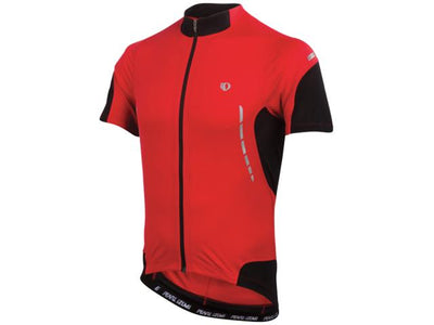 Pearl Izumi Elite jersey fietsshirt korte mouwen rood met zwart heren